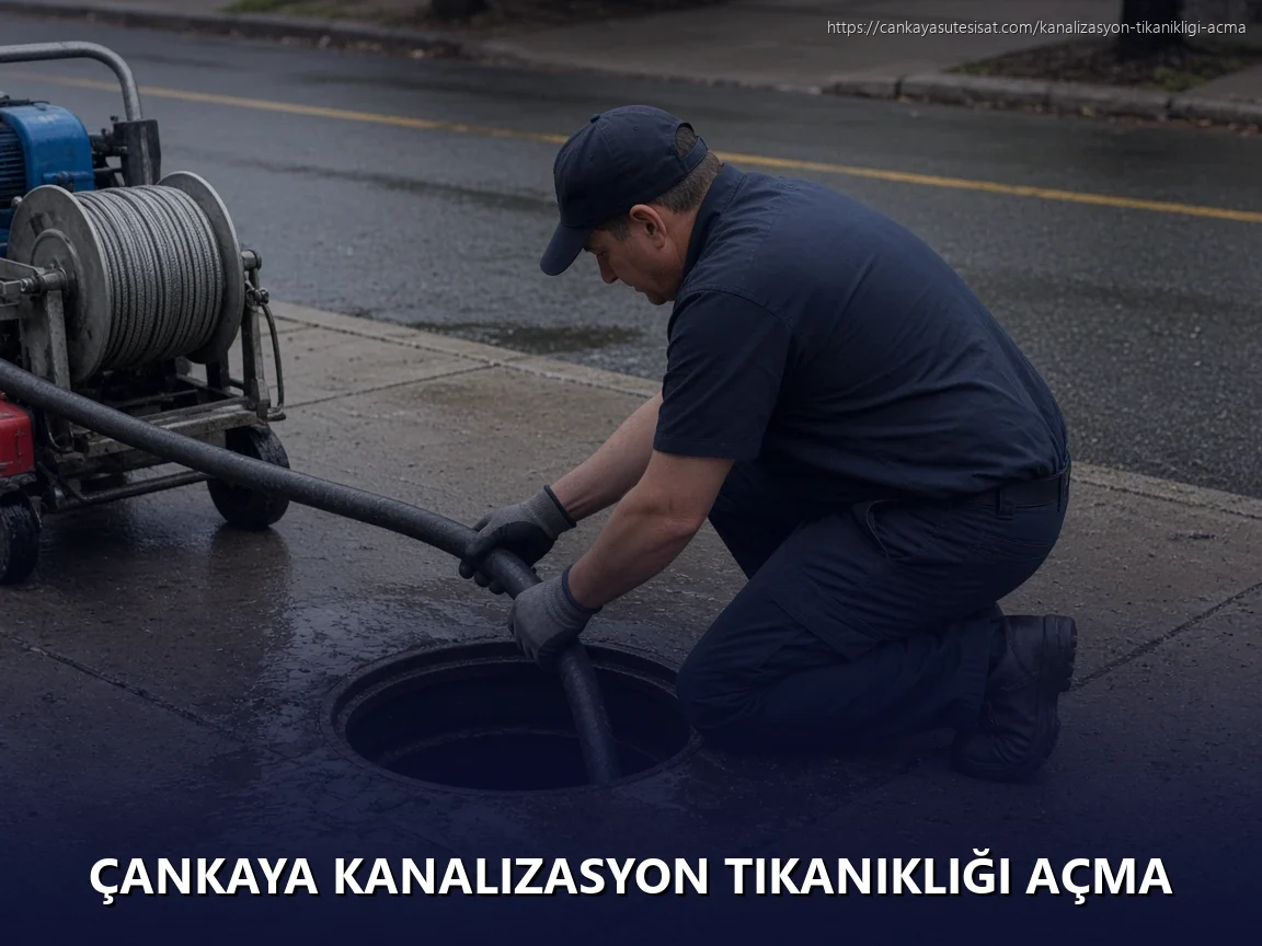 Çankaya Kanalizasyon Tıkanıklığı Açma